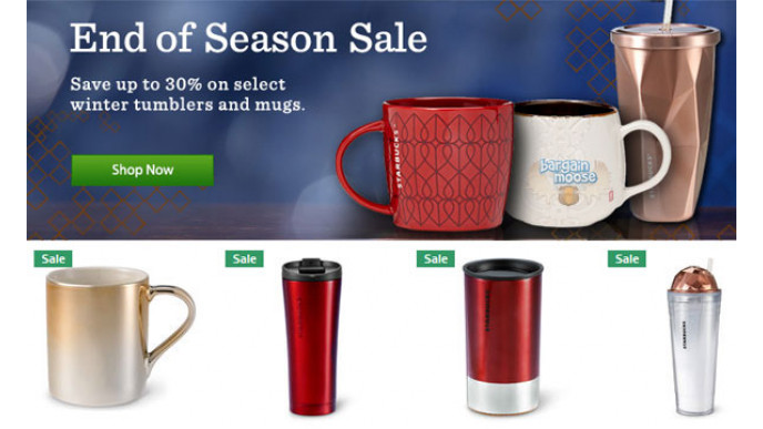 Starbucks Store Canada End Of Season Sale: Up To 30% Off Select Mugs & Tumblers
