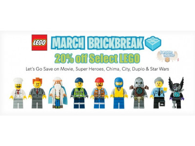 Chapters Indigo Canada: March Brickbreak with 20% Off Select LEGO