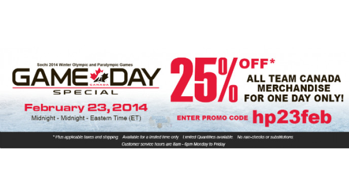 Hockey Canada Coupon Code: 25% off Team Canada Gear for Game Day