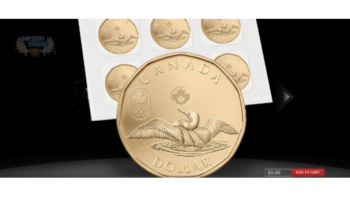 Royal Canadian Mint: $1 5 Pack Lucky Loonie for $5 + Free Shipping