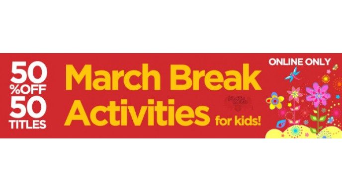 Book Outlet Canada: Extra 50% Off 50 March Break Activities