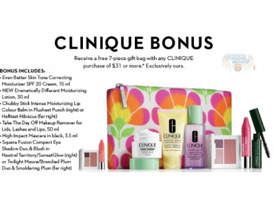 The Bay Canada: Free Clinique Gift with $31+ 