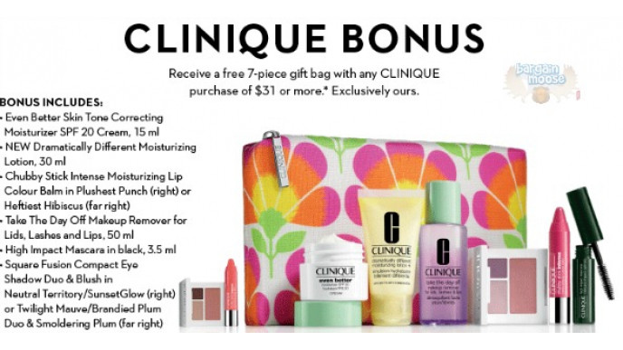 The Bay Canada: Free Clinique Gift with $31+
