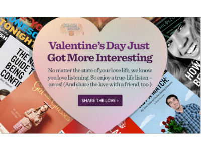 Audible: Seven Free Audiobooks - A Valentine's Gift!