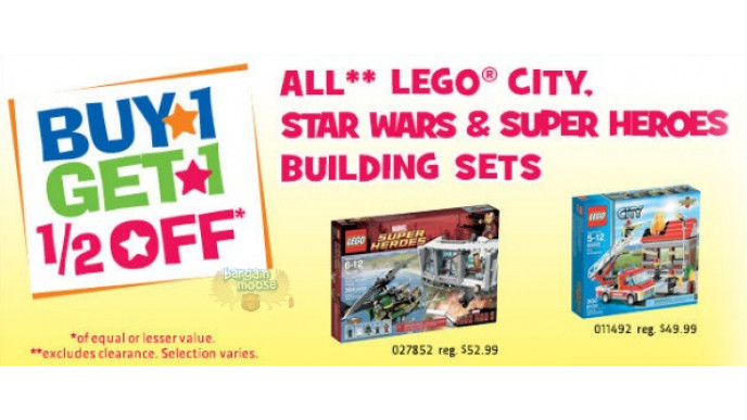 Toys R Us Canada: BOGO 50% Off LEGO City Sets, Super Heros & More