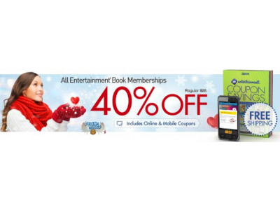 Entertainment Book: All Books 40% Off + Free Shipping