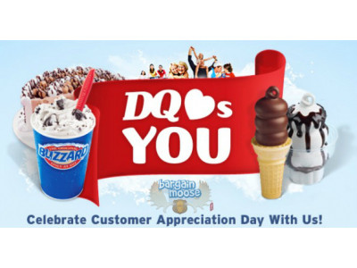 DairyQueen Canada: 50% off Select Items for Customer Appreciation Day 