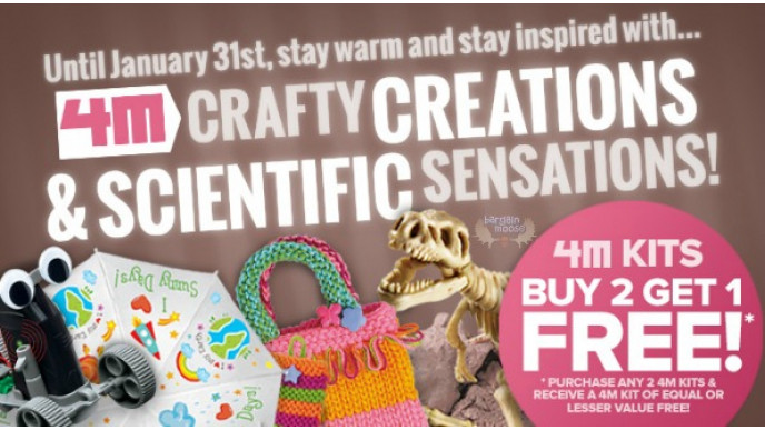 Mastermind Toys Canada: B2G1 Free On 4M Kits