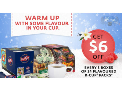 Keurig Canada: Save $6 When You Buy Three 24 K-Cup Boxes of Flavoured Coffee