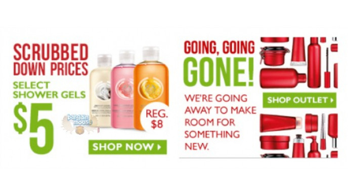 The Body Shop Canada: $5 Shower Gels & Creams