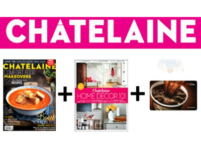 Wagjag Canada: 1 Year Chatelaine Subscription, $5 Tim Hortons Gift Card &Home Decor Book for $20 