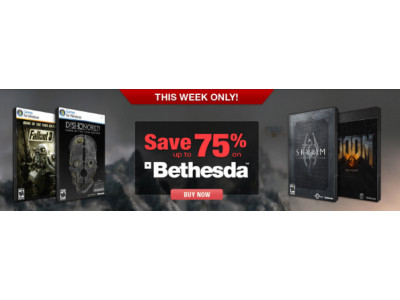 GameFly: Save up to 75% on Bethesda PC Games - Skyrim, DOOM, Quake, Wolfenstein