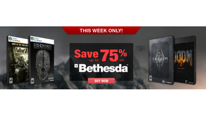 GameFly: Save up to 75% on Bethesda PC Games - Skyrim, DOOM, Quake, Wolfenstein