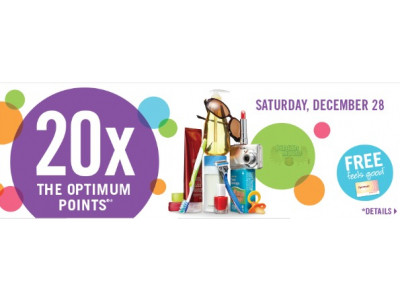 Shoppers Drug Mart Canada: 20x Points On December 28th