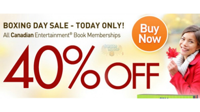 Entertainment Book: 40% Off Canadian Coupon Books + Free Shipping