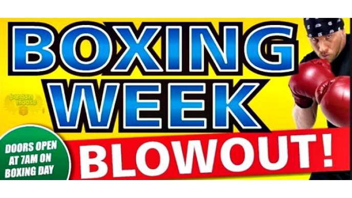 Factory Direct Boxing Week Blowout Flyer