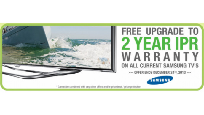 MemoryExpress: Free Upgrade to Two Year Warranty with Purchase of Current Samsung TVs (In-Store)