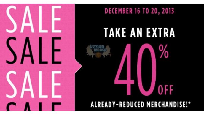 Penningtons Canada: Additional 40% off Sale Items & B1G1 50% off Bras