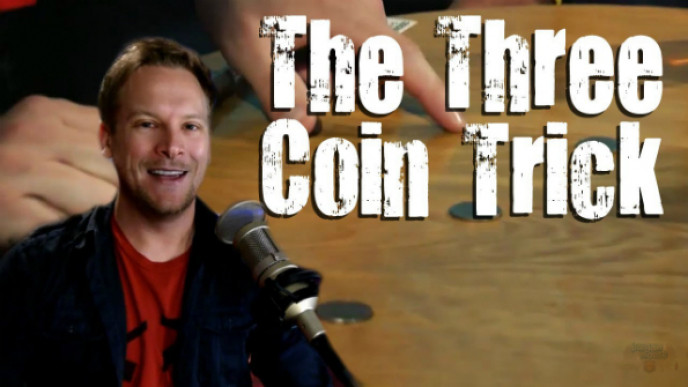 ScamStuff: Learn The 3 Coin Trick From Magician Brian Brushwood For Free