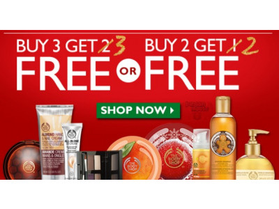 The Body Shop Canada: B3G3 Free Or B2G2 Free