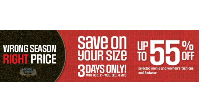 Sears Canada: Wrong Season Right Price Event up to 60% off