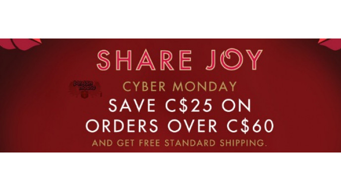Starbucks Canada: Cyber Monday $25 off $60+