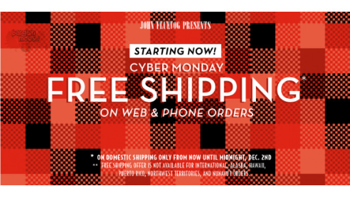Fluevog Canada: Free Shipping for Cyber Monday