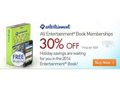 Entertainment Book: 30% Off All Books + Free Shipping
