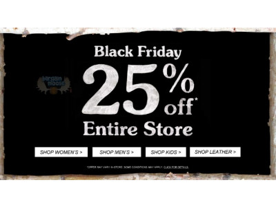 Roots Canada: Save 25% - 30% Cyber Weekend Deals