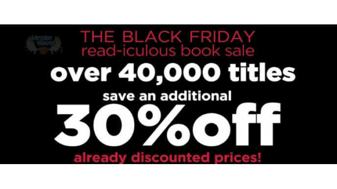Book Outlet Canada: Black Friday Extra 30% Off Sale