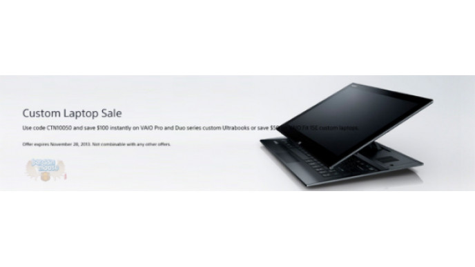 Sony Canada Coupon Code: Save $100 on Ultrabooks, $50 on Laptops