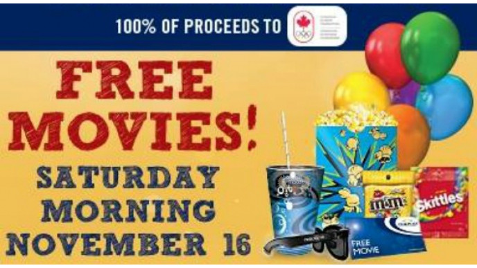Cineplex Canada: Free Movies & $2 Concessions