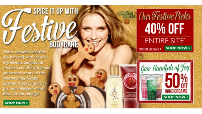 The Body Shop Canada: Save 40% Site-Wide