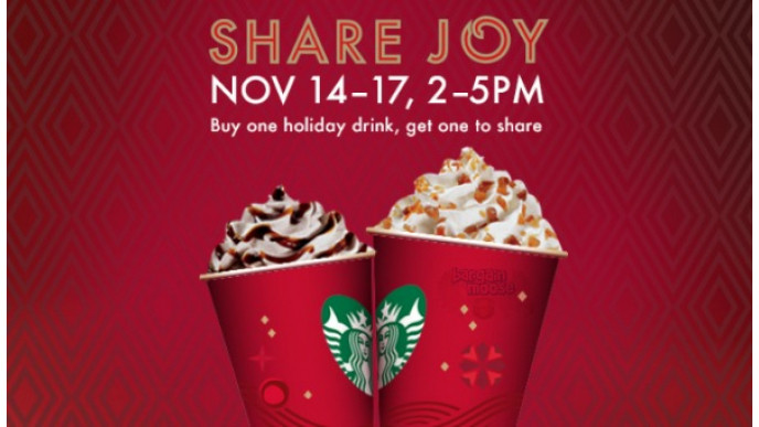 Starbucks Canada: B1G1 Free Holiday Drinks
