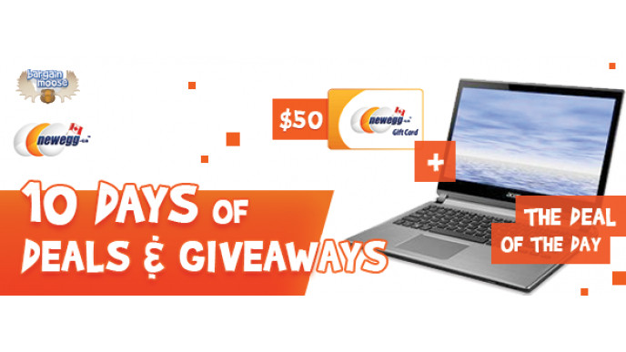 Bargainmoose & Newegg.ca Contest: 10 Days of Deals & Giveaways!  (Day 1 - CLOSED)