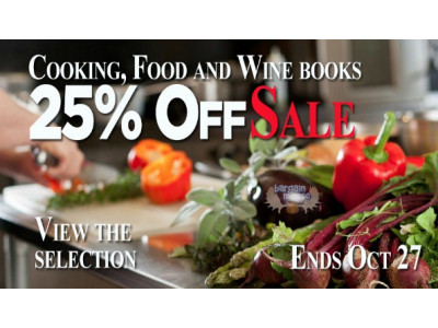 Book Outlet Canada: 25% Off Food & Wine Books