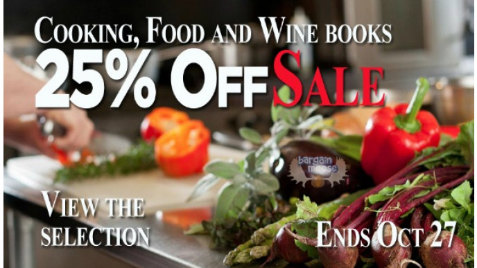 Book Outlet Canada: 25% Off Food & Wine Books