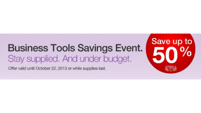Staples Canada: 50% Off Business Tools