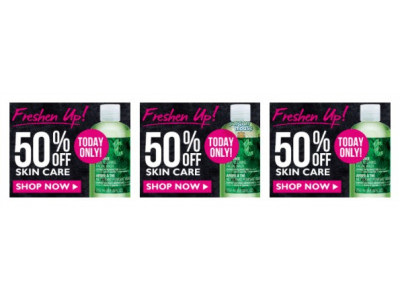 The Body Shop Canada: All Skin Care 50% off Today Only 