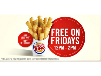 Burger King: Free Fries Fridays