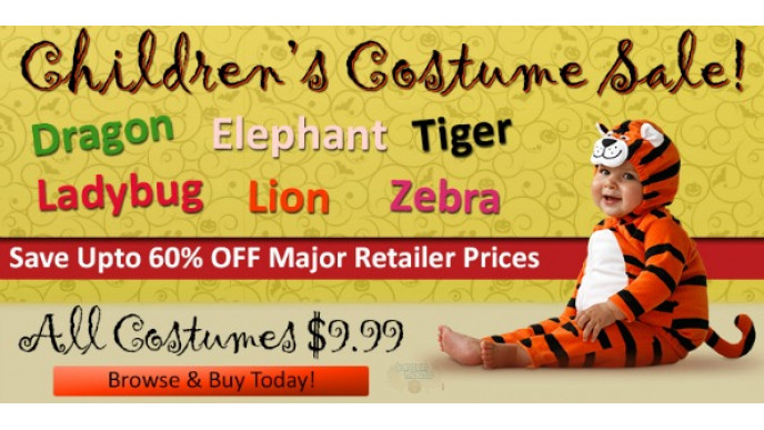 Pricematters Canada: All Children's Costumes $9.99 + Free Shipping