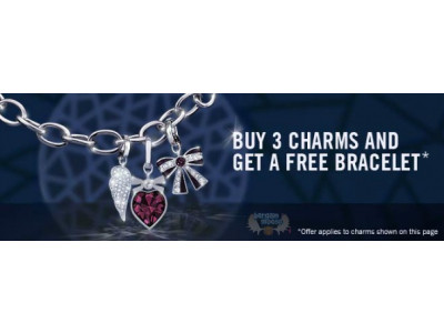Swarovski Canada: Buy 3 Charms Get Free Charm Bracelet
