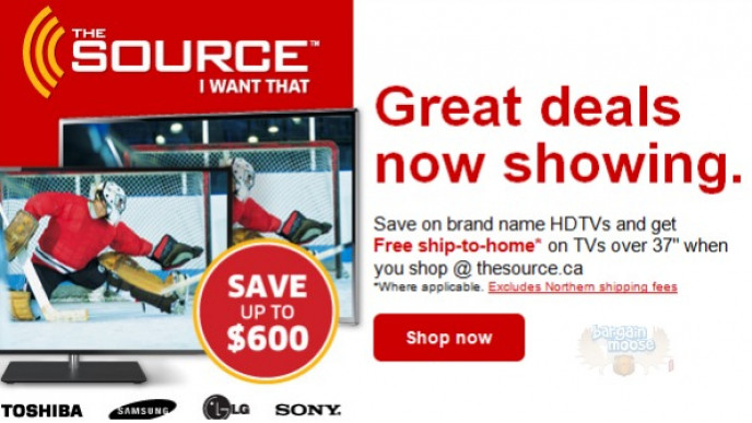 The Source Canada: Free Shipping On 37"+ TVs