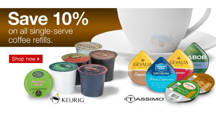 Staples: 10% off Keurig K-Cups or Tassimo T-Discs