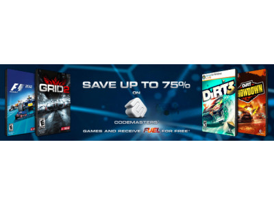 GameFly: Up to 75% off Codemasters Games + a Free Game!