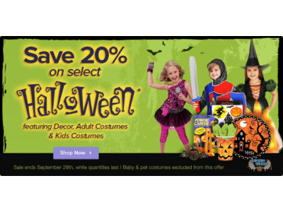 Well.ca: 20% Off Select Halloween Supplies & Costumes