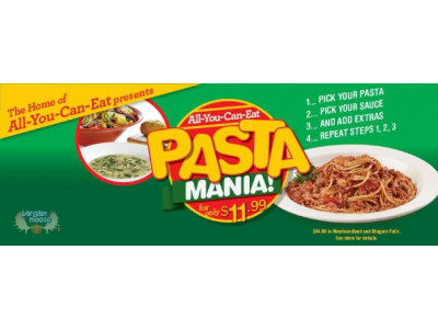 East Side Marios Canada: All You Can Eat Pasta, Bread & Salad For $11.99