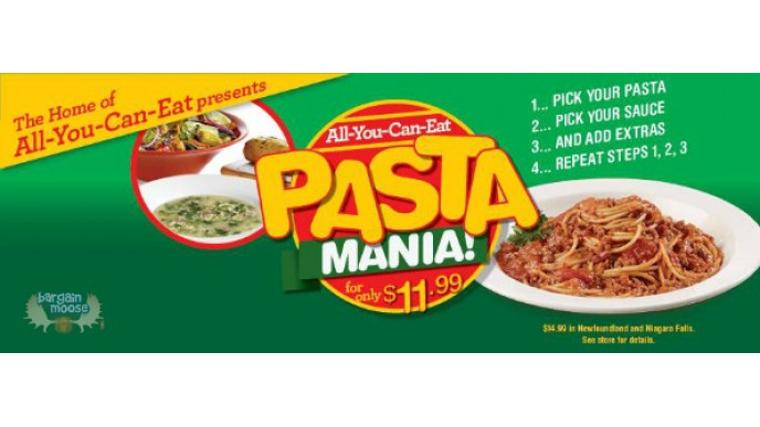 East Side Marios Canada: All You Can Eat Pasta, Bread & Salad For $11.99