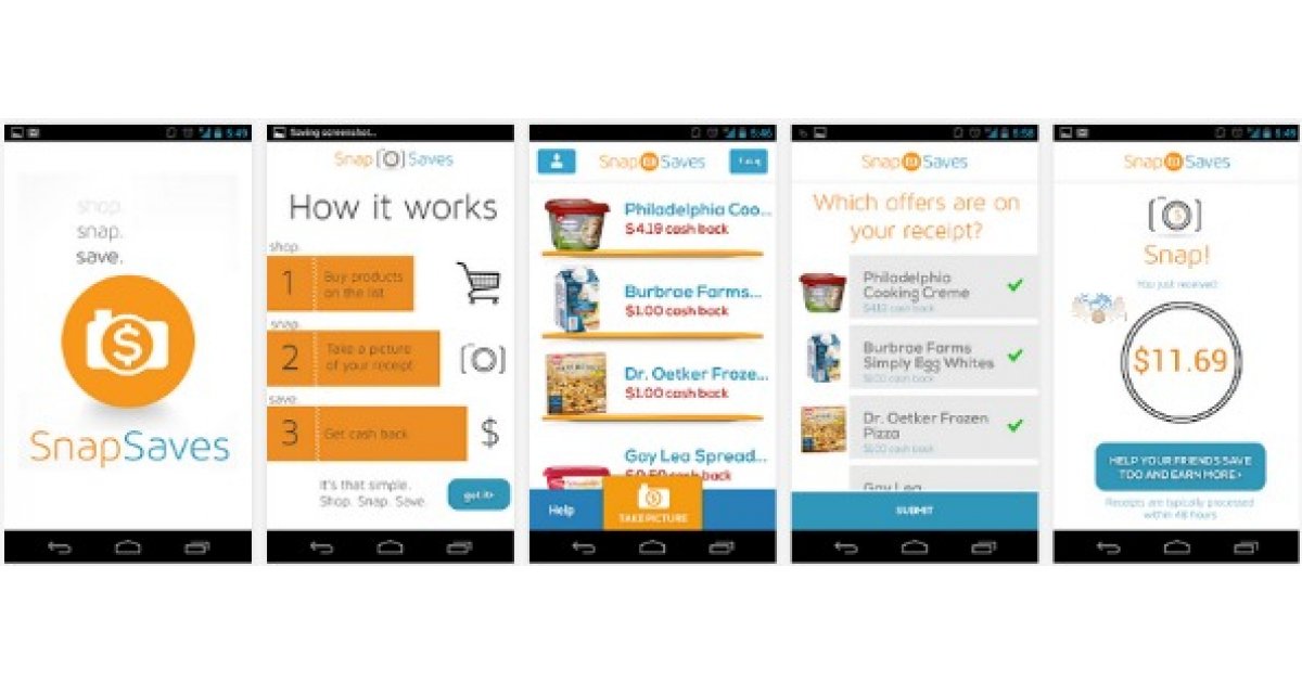 Snapsaves Canada Cash Back on Groceries