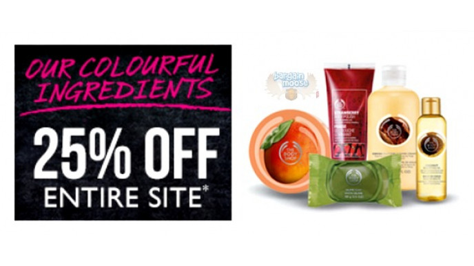 The Body Shop Canada: Save 25% Site Wide